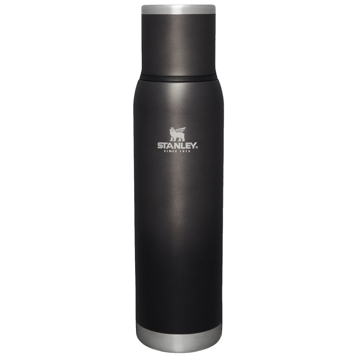 Stanley 1.1 QT Adventure To Go Bottle with Insulated lid in Charcoal Black