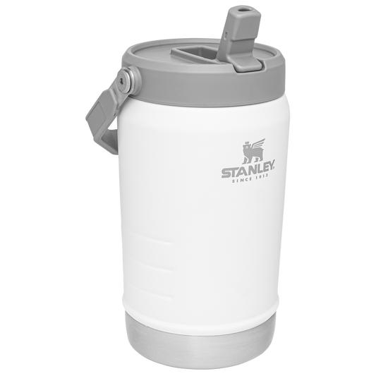 Stanley IceFlow 40 oz Stainless Steel Tumbler in Polar White with flip straw lid