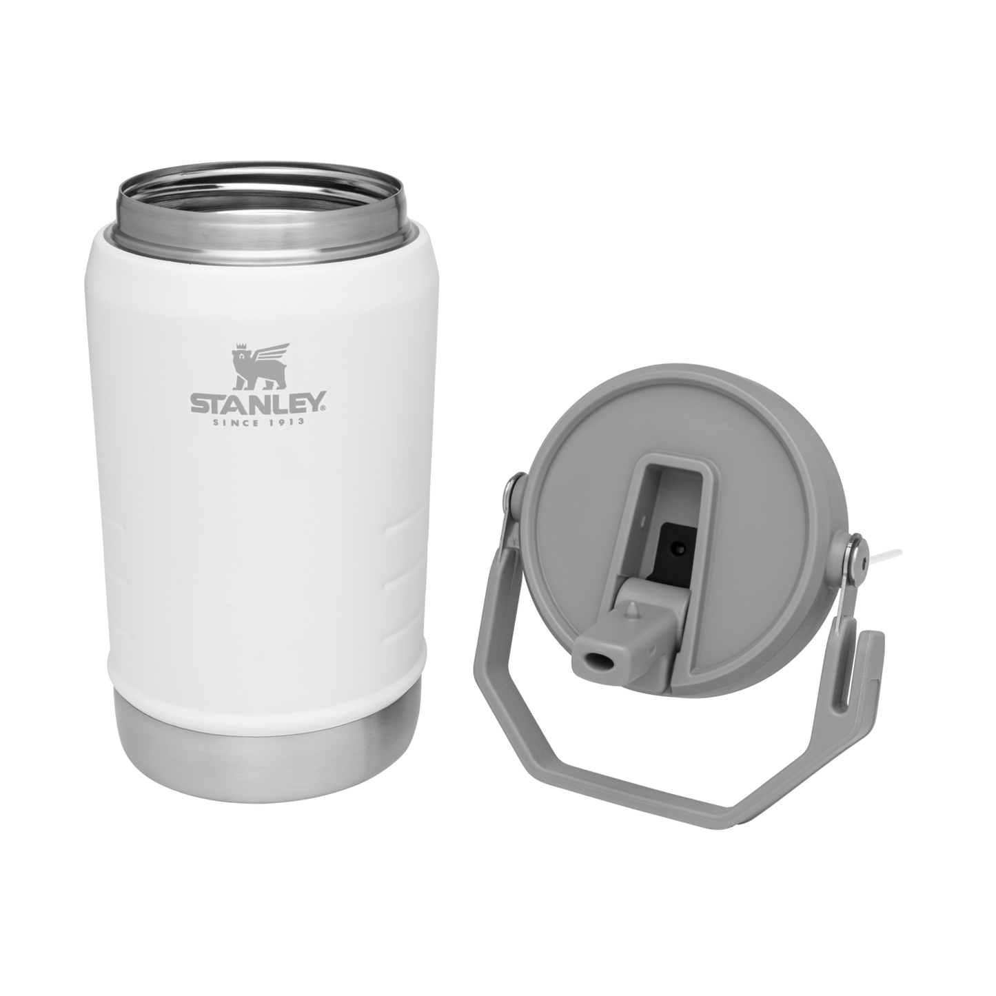 Stanley IceFlow 40 oz Stainless Steel Tumbler in Polar White with Flip Straw Lid