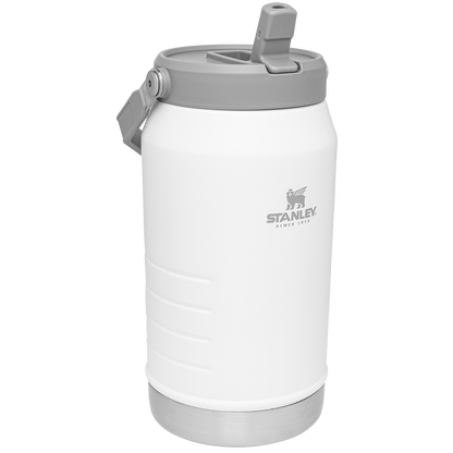 Stanley IceFlow 64 oz Stainless Steel Tumbler in Polar White with flip straw lid