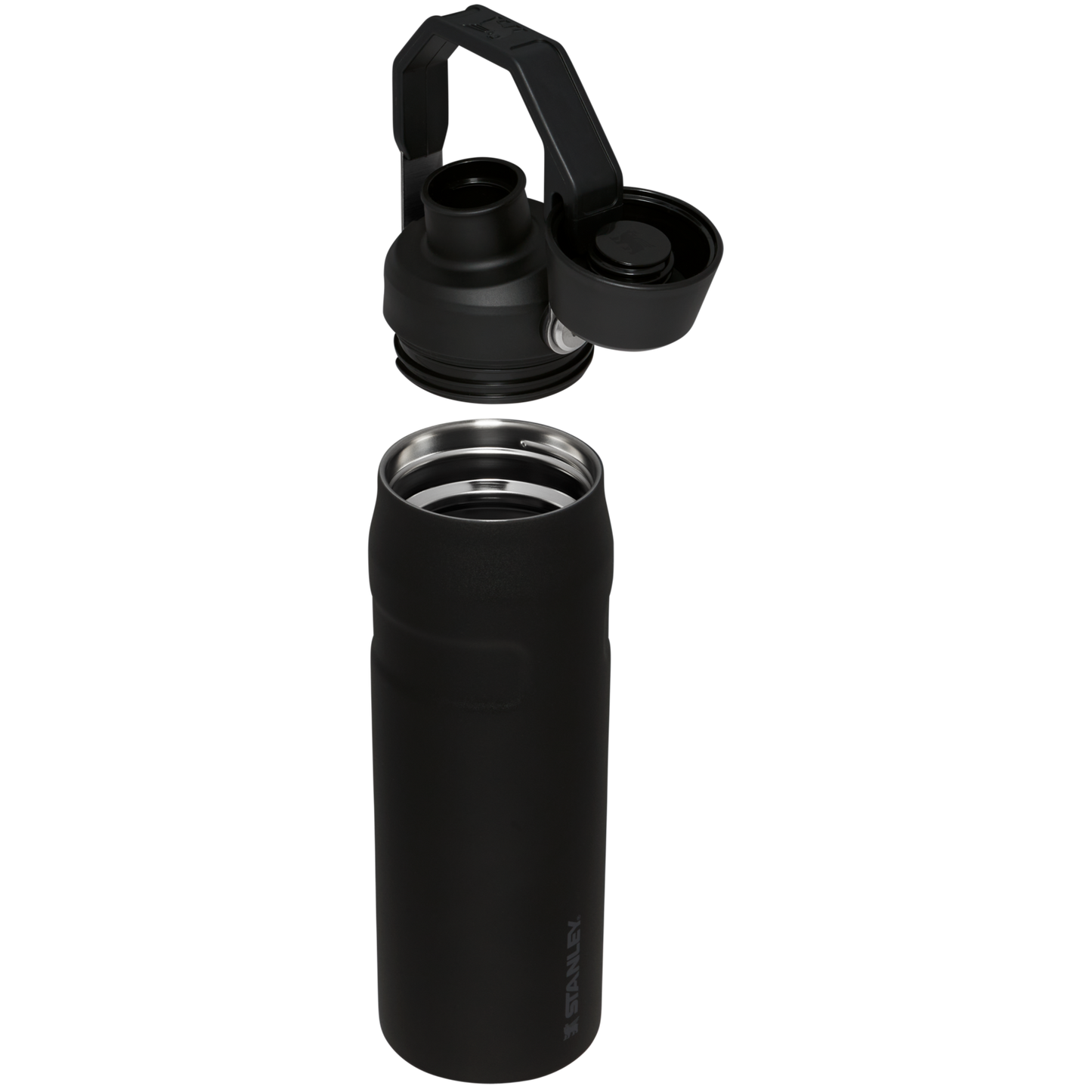 Stanley IceFlow Water Bottle with Fast Flow Lid 24 OZ In Black