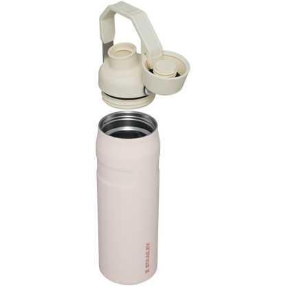 Stanley IceFlow Water Bottle with Fast Flow Lid 24 OZ In Rose Quartz Blue