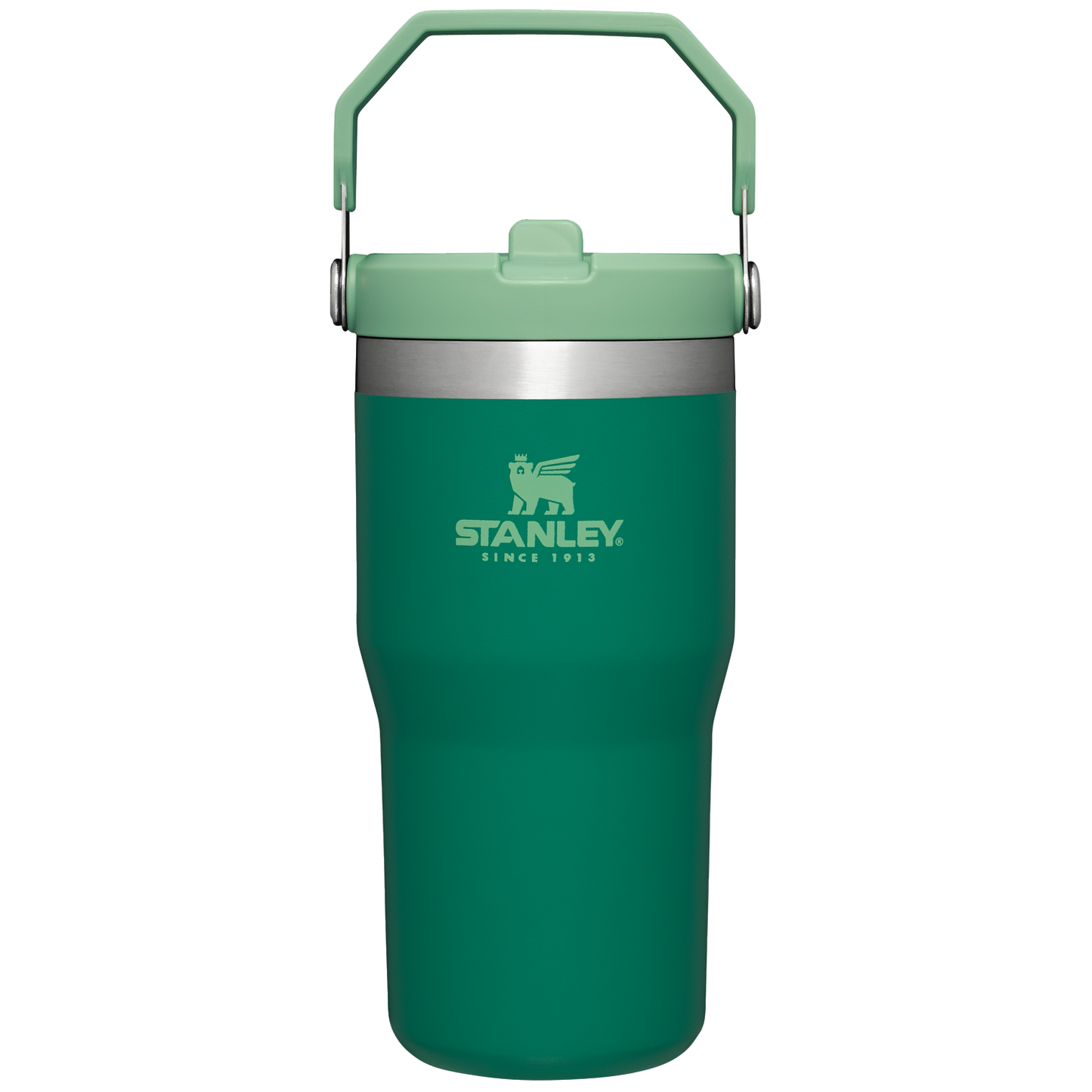 Stanley The IceFlow FlipStraw Tumbler Water Bottle 20 OZ In Jade