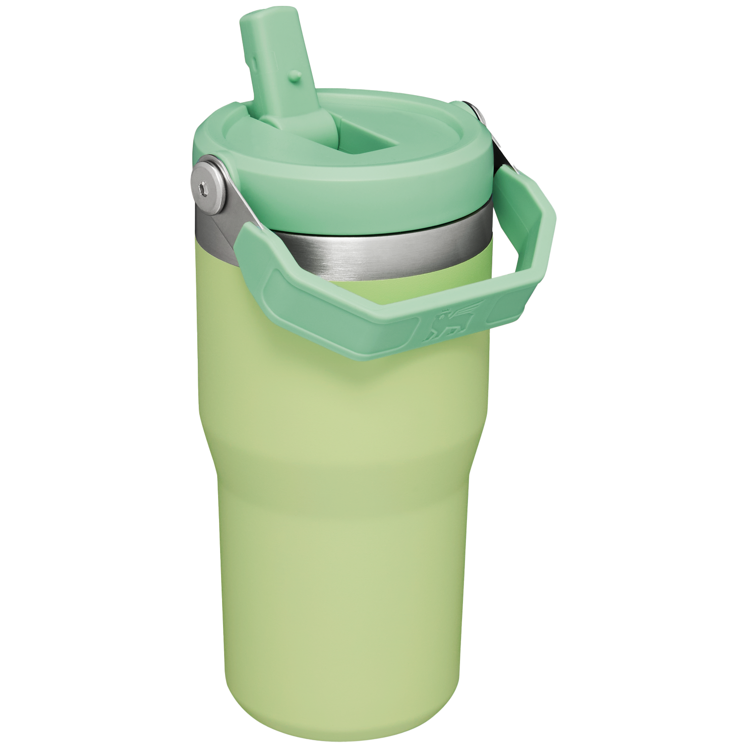 Stanley The IceFlow FlipStraw Tumbler Water Bottle 20 OZ In Citron