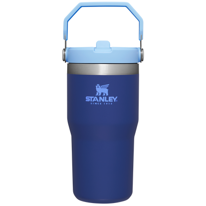 Stanley The IceFlow FlipStraw Tumbler Water Bottle 20 OZ In Lapis