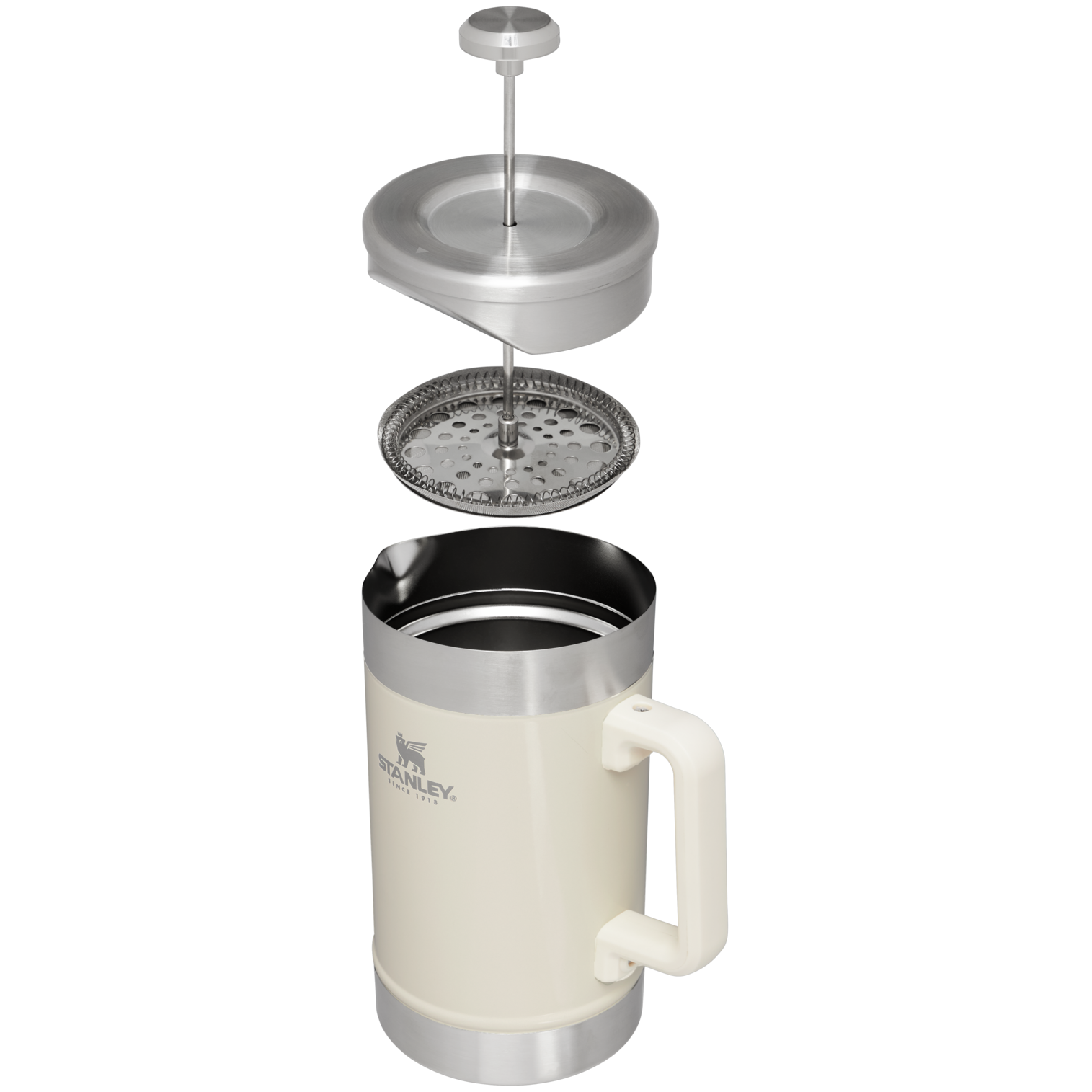 Stanley Stainless Steel Stay Hot French Press in Cream Gloss