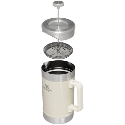 Stanley Stainless Steel Stay Hot French Press in Cream Gloss