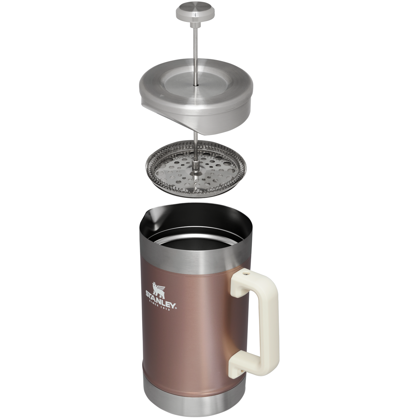Stanley Stainless Steel Stay Hot French Press in Rose Quartz Glow