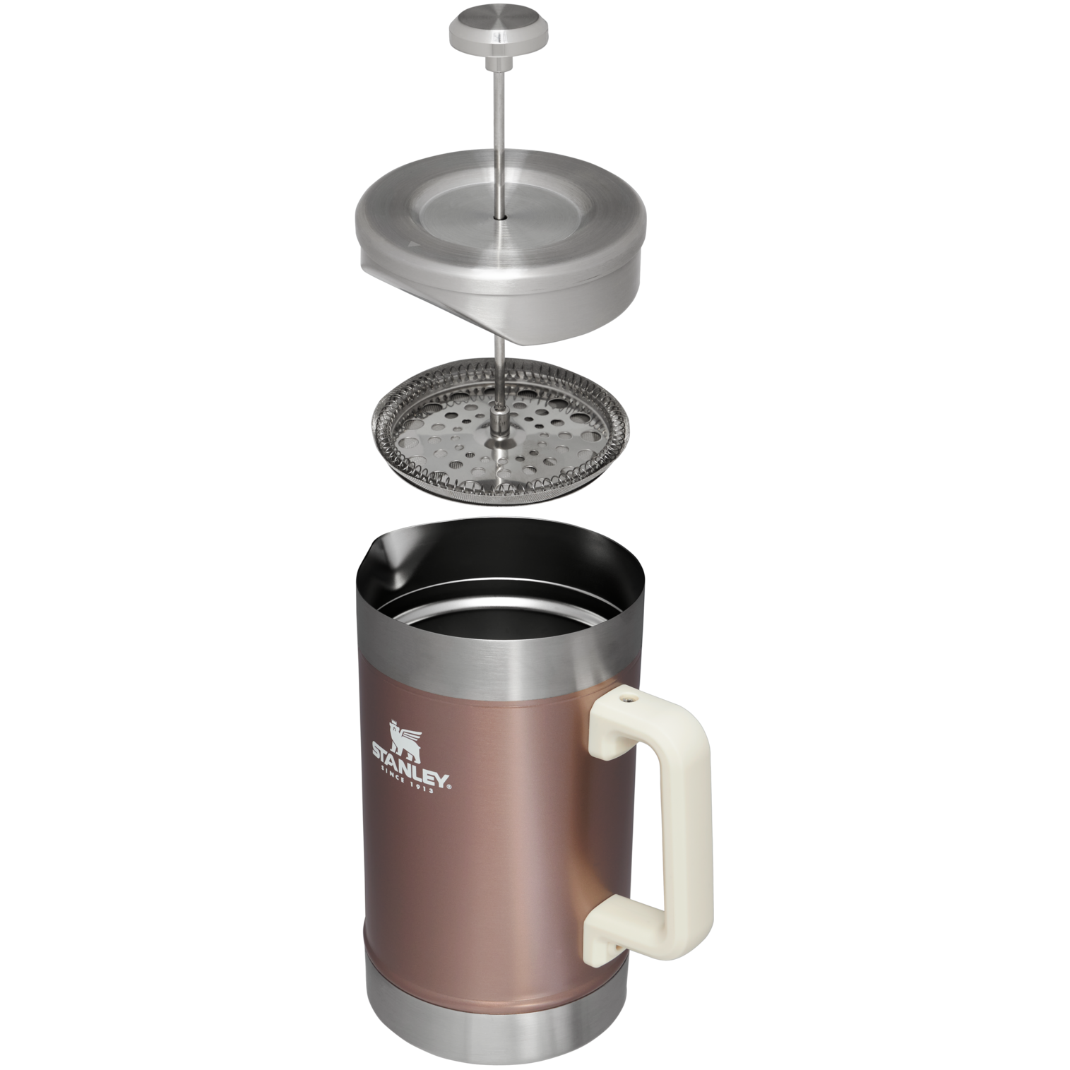 Stanley Stainless Steel Stay Hot French Press in Rose Quartz Glow