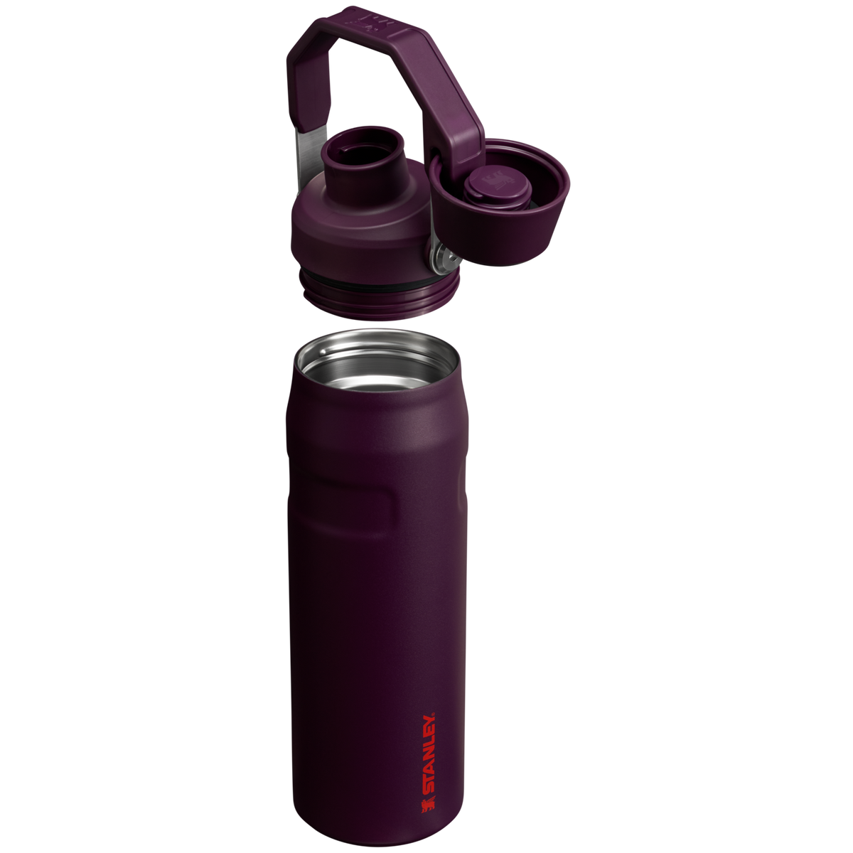 Stanley IceFlow Water Bottle with Fast Flow Lid 24 OZ In Plum Purple