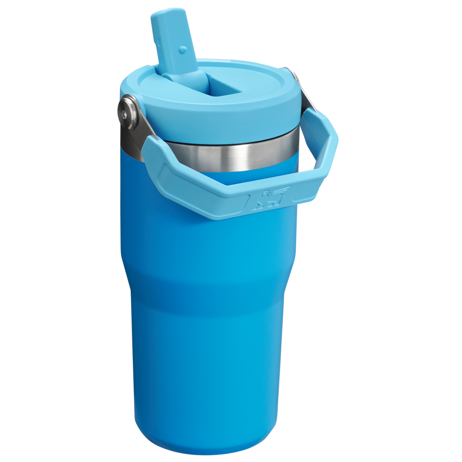 Stanley The IceFlow FlipStraw Tumbler Water Bottle 20 OZ In Azure Blue