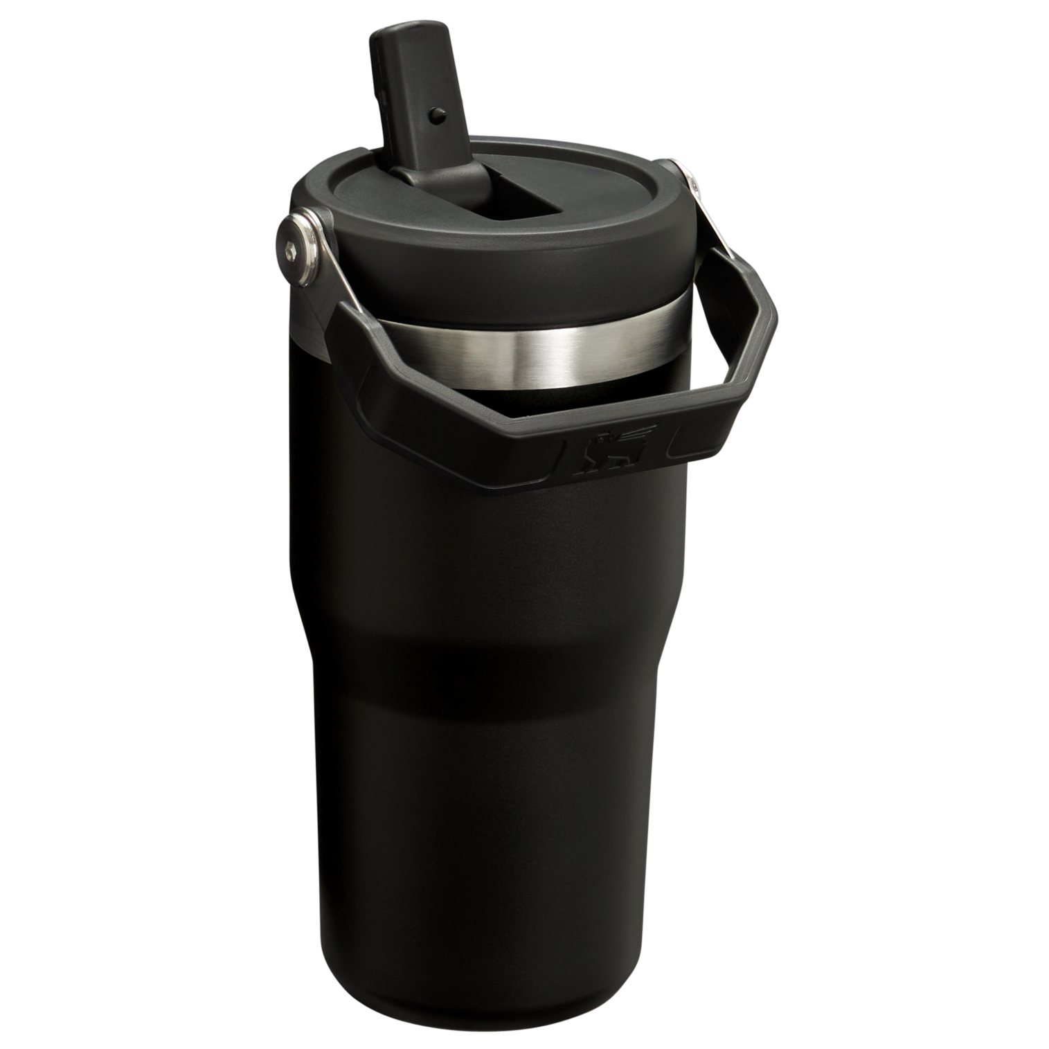 Stanley The IceFlow FlipStraw Tumbler Water Bottle 20 OZ In Black