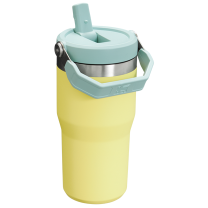 Stanley The IceFlow FlipStraw Tumbler Water Bottle 20OZ In Pomelo Yellow
