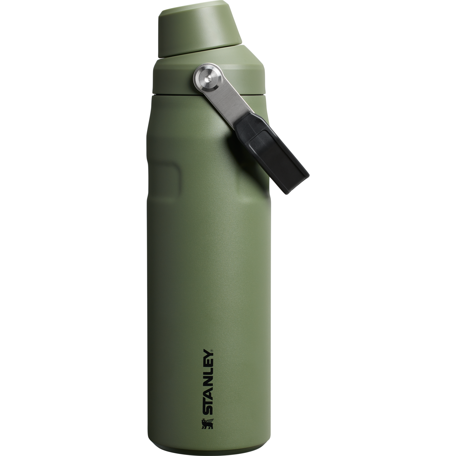 Stanley IceFlow Water Bottle with Fast Flow Lid 24 OZ In Dried Pine Green