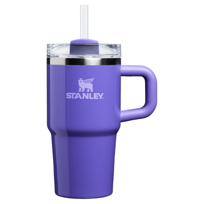 The Stanley Quencher H2.O FlowState Tumbler with Handle 20 OZ Cup in Punch Shimmer Purpple