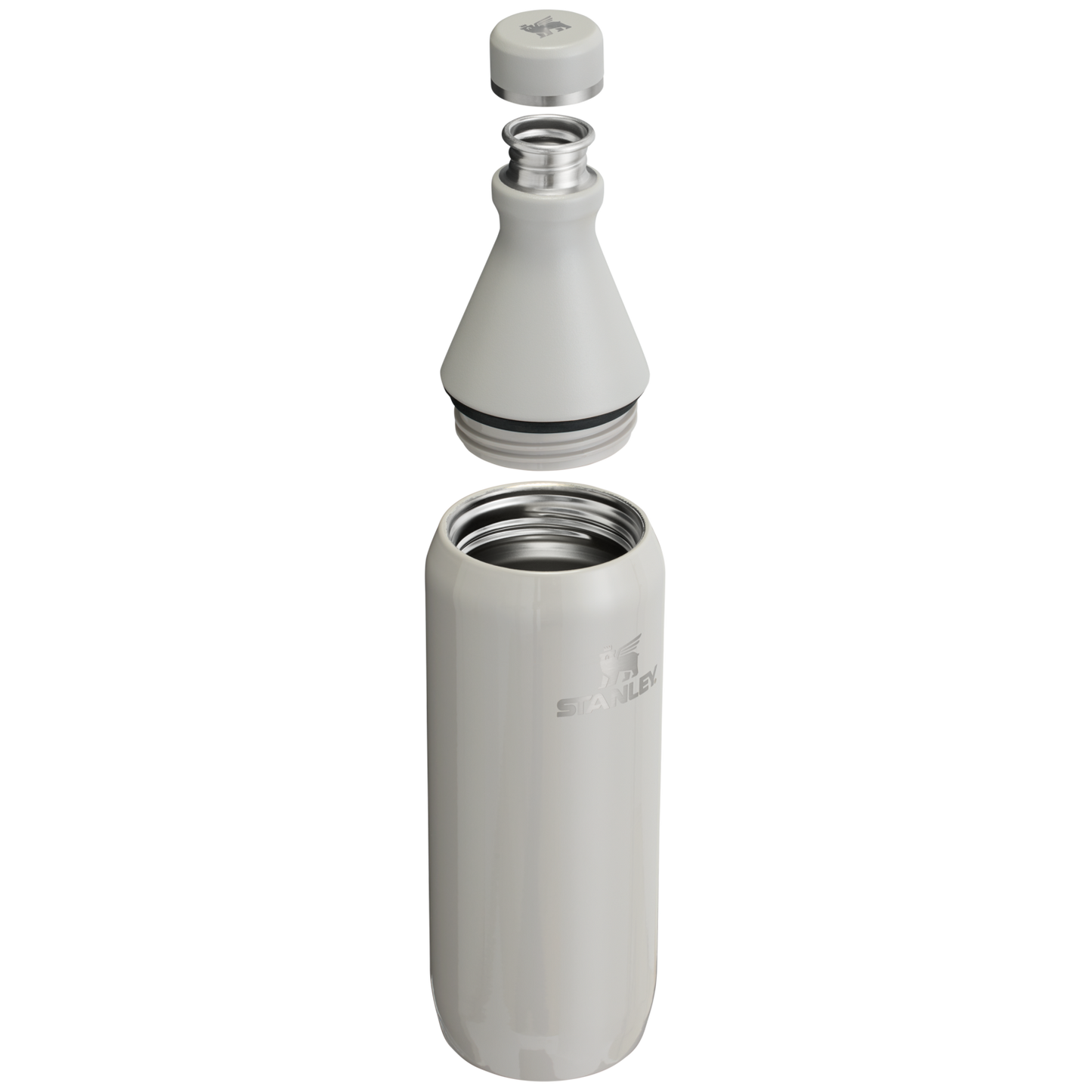 Stanley Leak Proof 20 OZ All Day Slim Bottle with removable collar in Ash Gloss