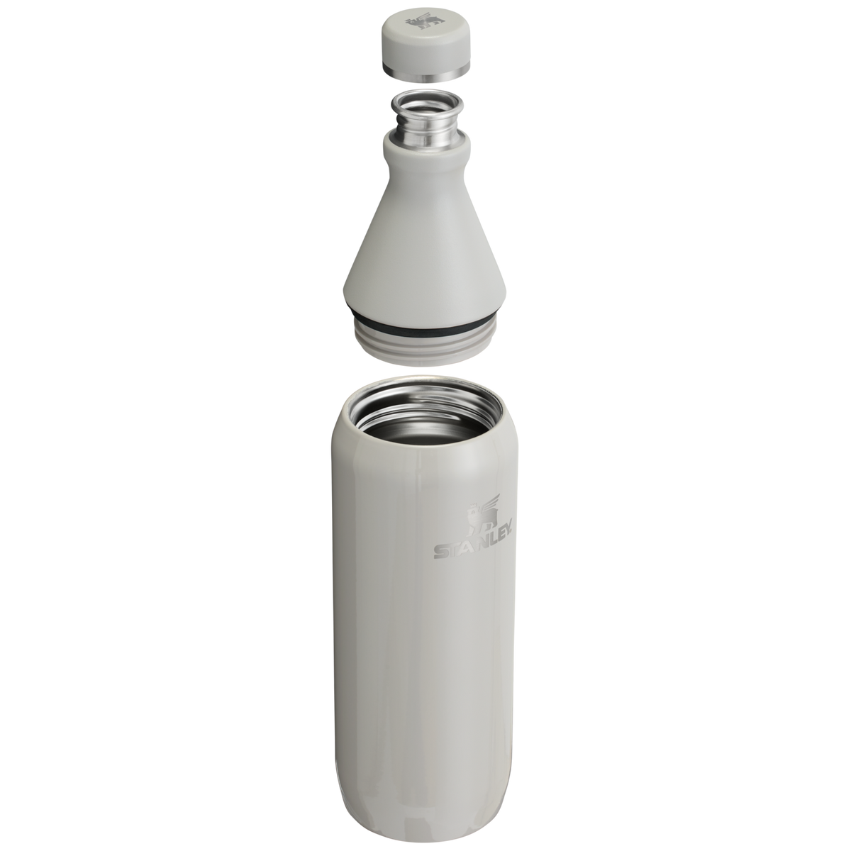 Stanley All Day Slim Water Bottle 20 OZ In Ash Grey Gloss
