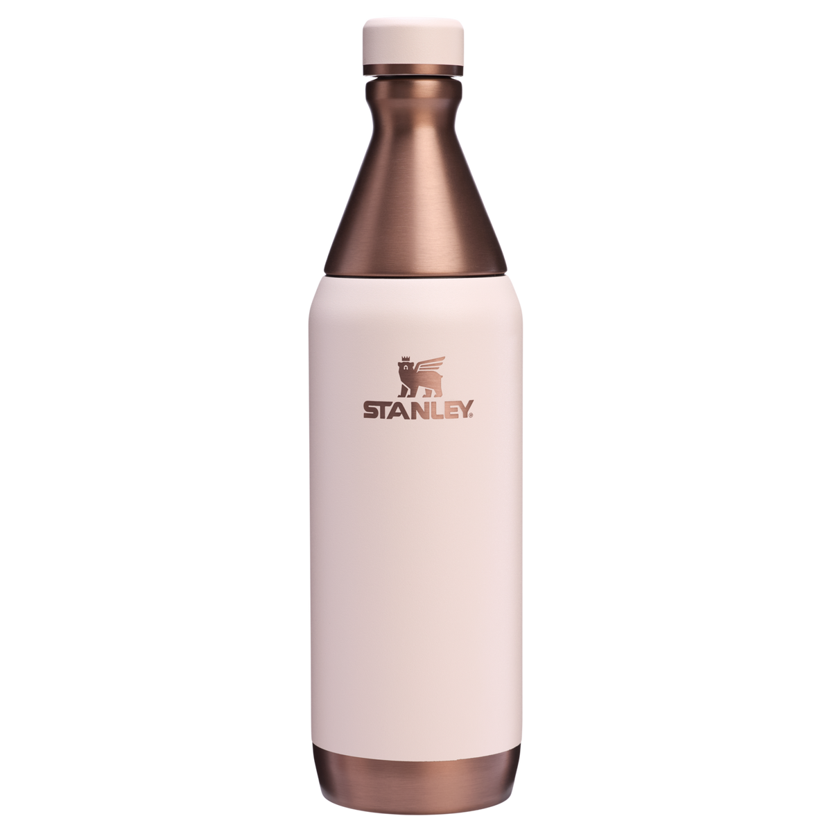 Stanley All Day Slim Water Bottle 20 OZ In Gilded Sugar Pink