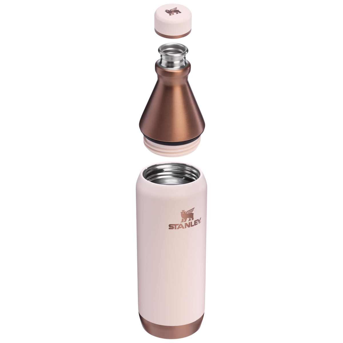 Stanley All Day Slim Water Bottle 20 OZ In Gilded Sugar Pink