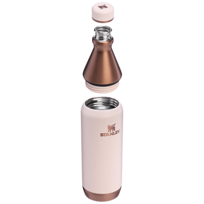 Stanley All Day Slim Water Bottle 20 OZ In Gilded Sugar Pink