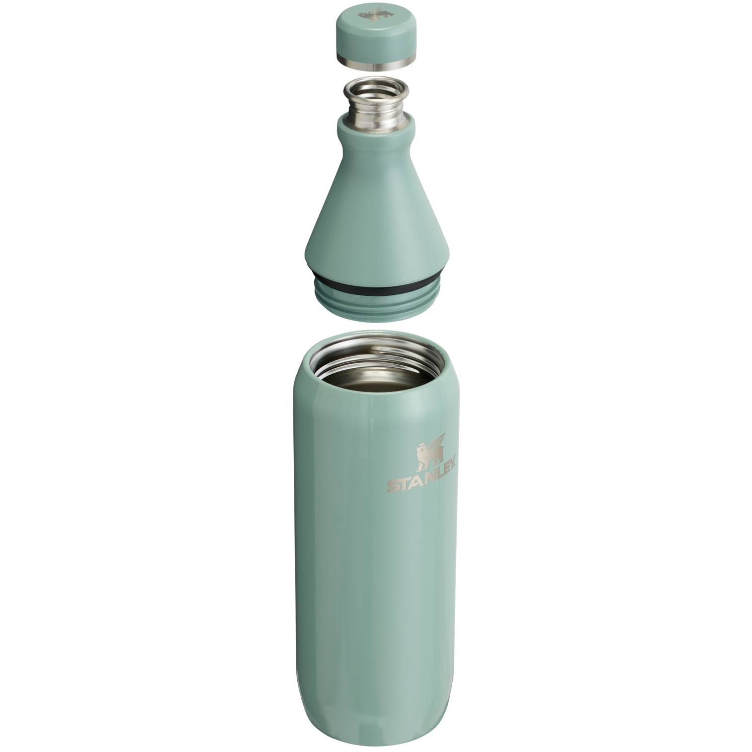 Stanley Leak Proof 20 OZ All Day Slim Bottle with removable collar in Shale Gloss