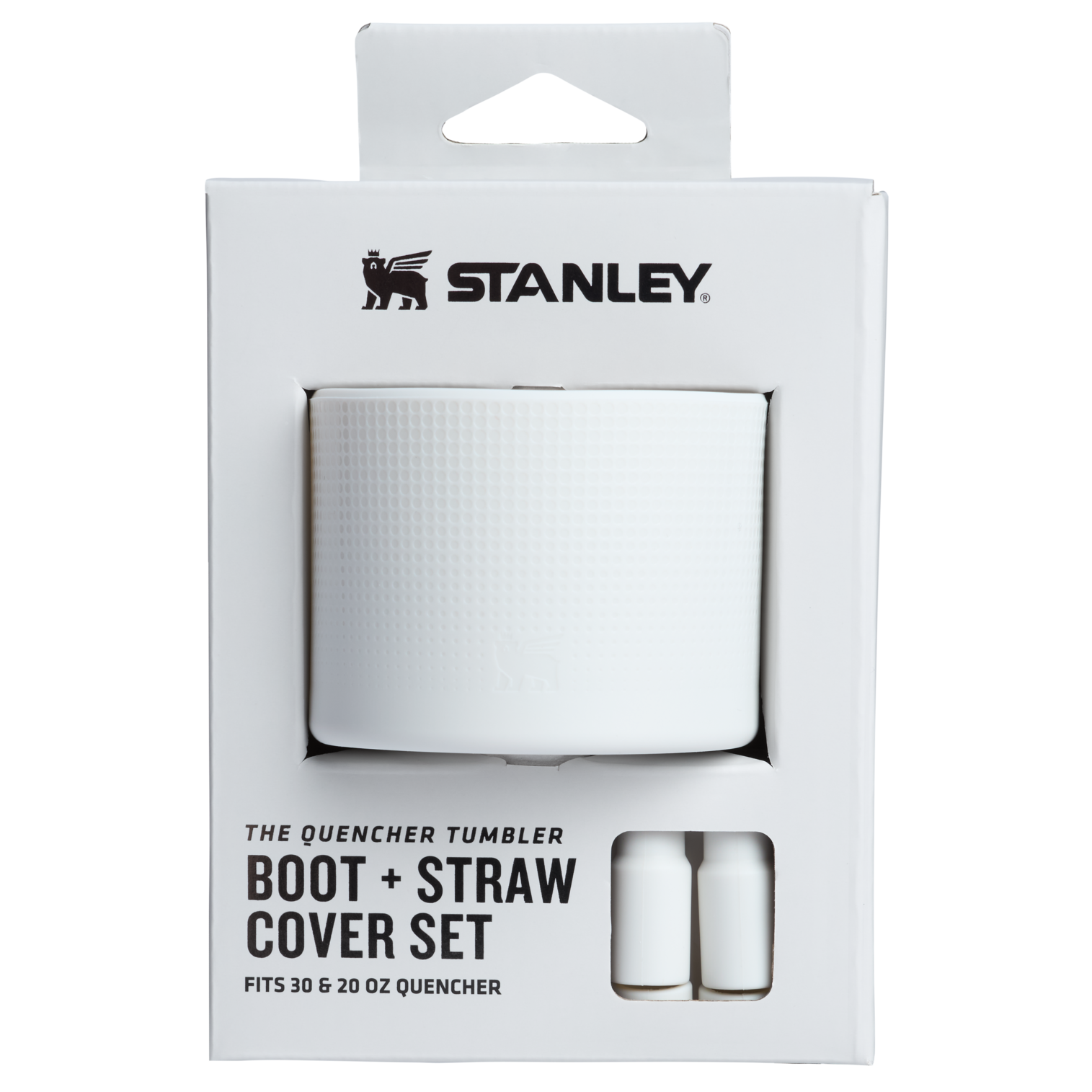 The Stanley Quencher Tumbler Boot For 30 & 20 OZ Cups In Pale Stone White
