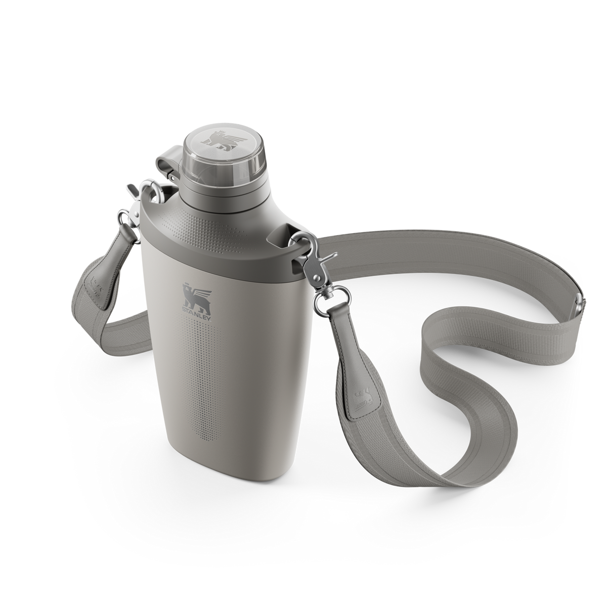 Stanley Crossbody Water Bottle in Ash Grey