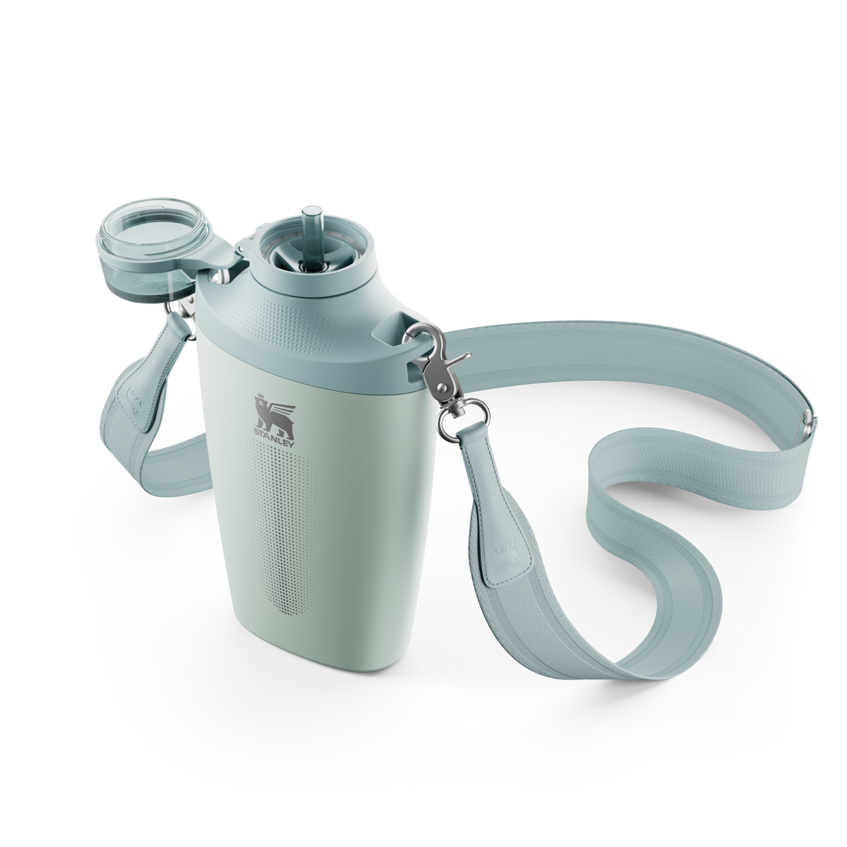 Stanley Crossbody Water Bottle in Seafoam