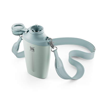 Stanley Crossbody Water Bottle in Seafoam