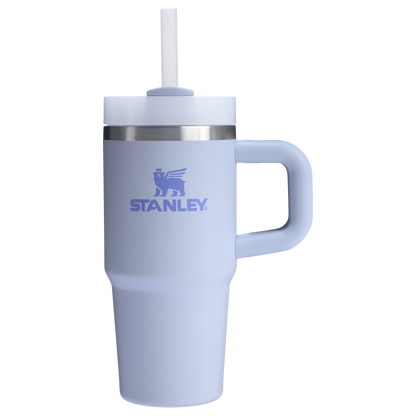 Stanley 14 OZ Quencher FlowState Stainless Steel Tumbler In Dew Drop Purple with Straw And Handle