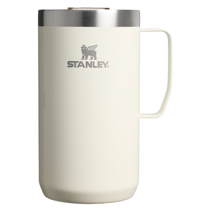 Stanley 24 OZ Everyday Camp Insulated Mug In Cream Gloss White