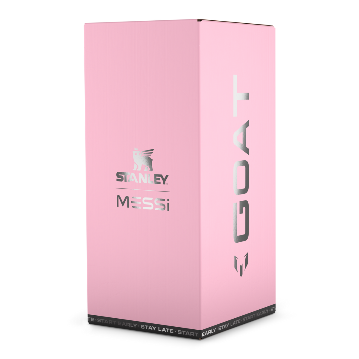 The Messi x Stanley IceFlow™ Water Jug with Fast Flow Lid 64 OZ In Messi GOAT Pink