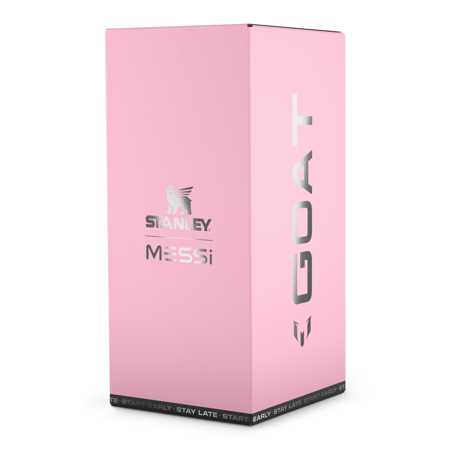 The Messi x Stanley IceFlow™ Water Jug with Fast Flow Lid 64 OZ In Messi GOAT Pink
