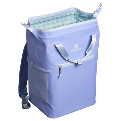 Stanley 14 Quart All Day Madeleine Mini Soft Sided Cooler Backpack In Hydrangea Purple