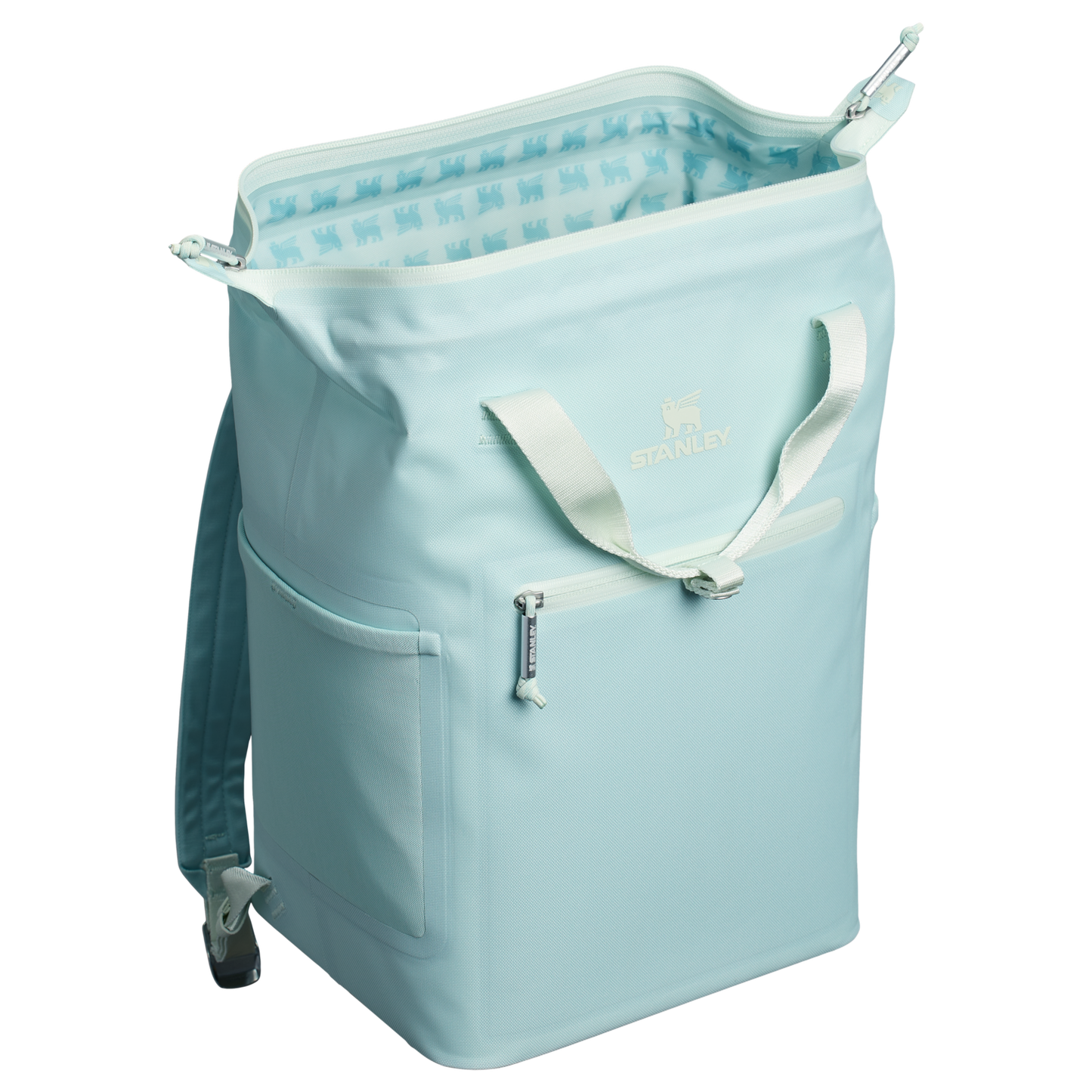 Stanley 14 Quart All Day Madeleine Mini Soft Sided Cooler Backpack In Seafoam Blue