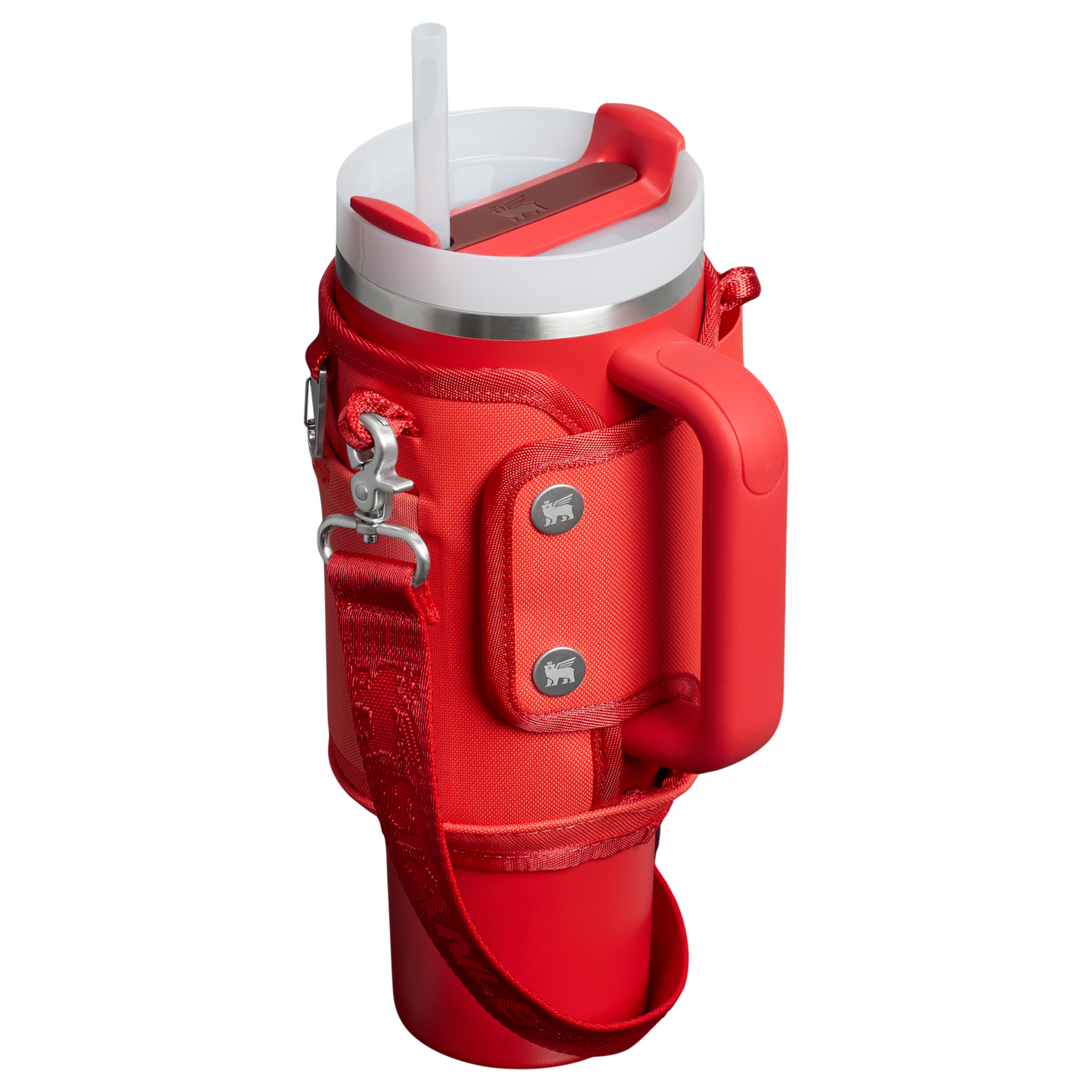 Stanley 40 OZ All Day Quencher Carry All In Hot Coral Red