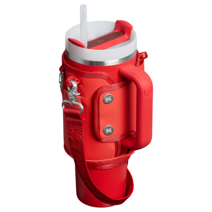 Stanley 40 OZ All Day Quencher Carry All In Hot Coral Red