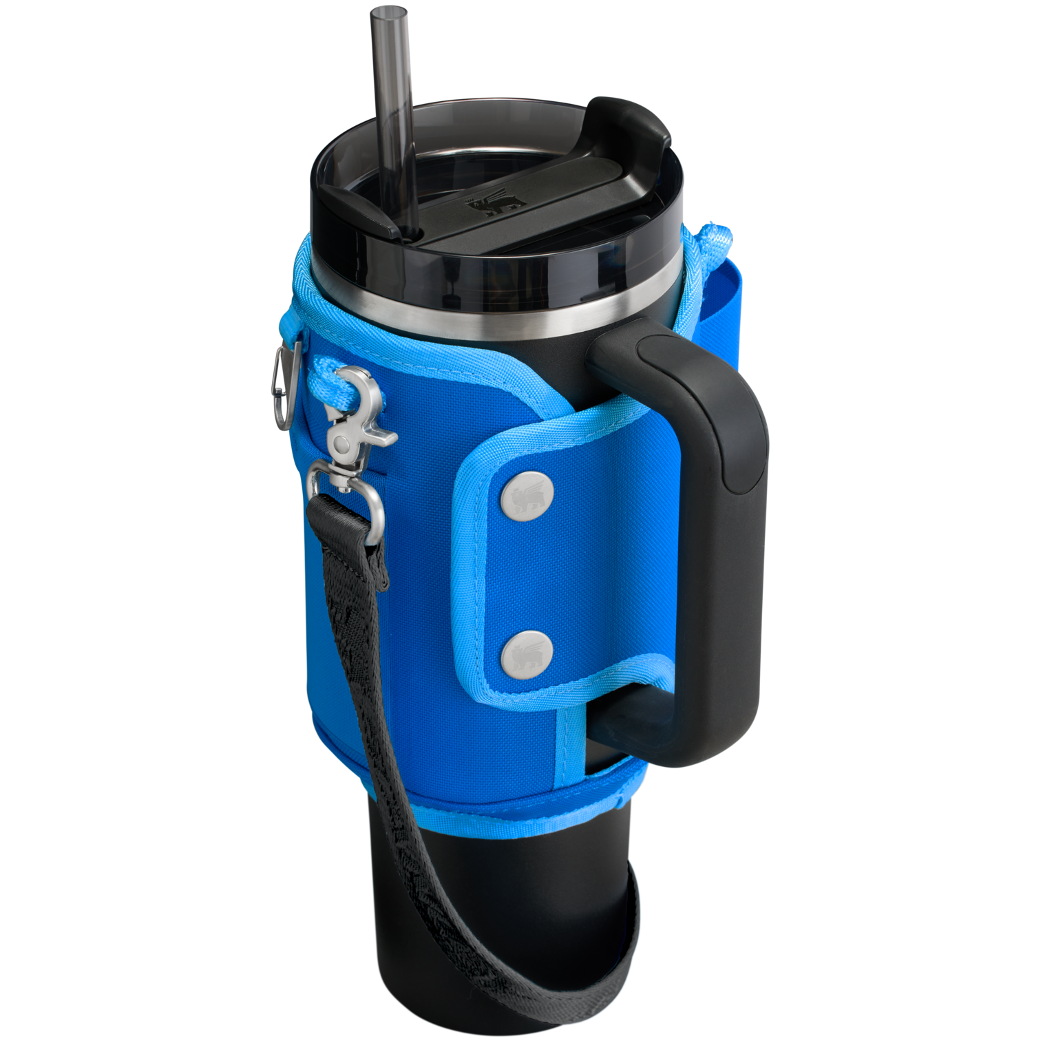 Stanley Carry-All 40 oz Quencher with Detachable Crossbody Straps in Azure blue