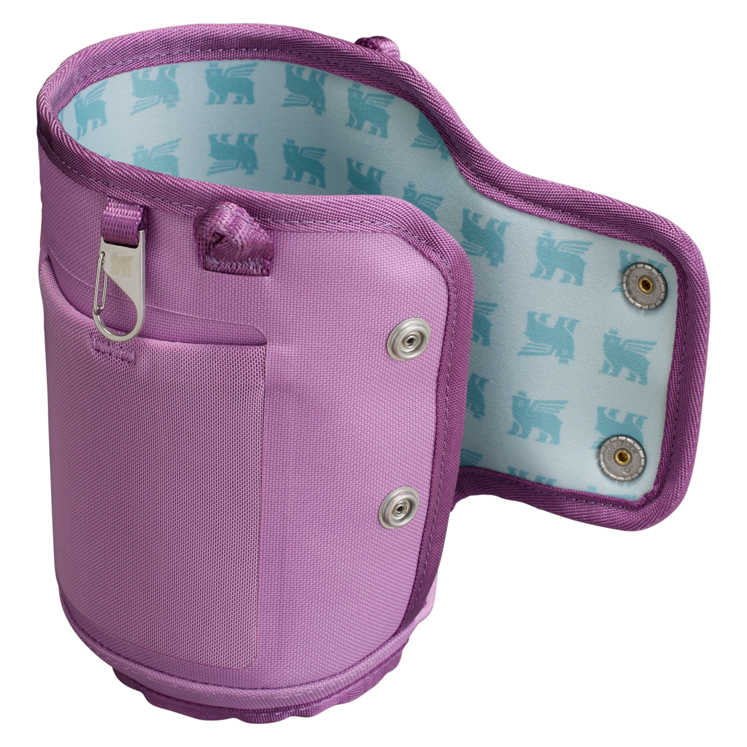 Stanley Carry-All 40 oz Quencher with Detachable Crossbody Straps in lilac purple
