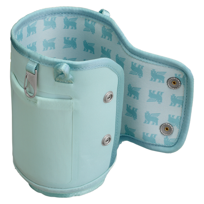 Stanley Carry-All 40 oz Quencher with Detachable Crossbody Straps in mist blue