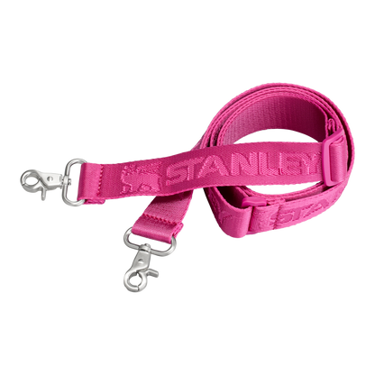 Stanley Carry-All 40 oz Quencher with Detachable Crossbody Straps in Fuchsia