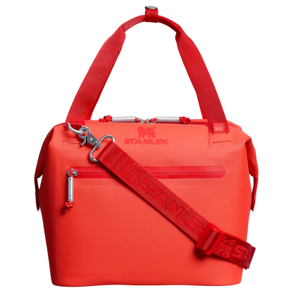 Stanley 7.4 Quart All Day Julienne Mini Soft Sided Cooler In Hot Coral Red