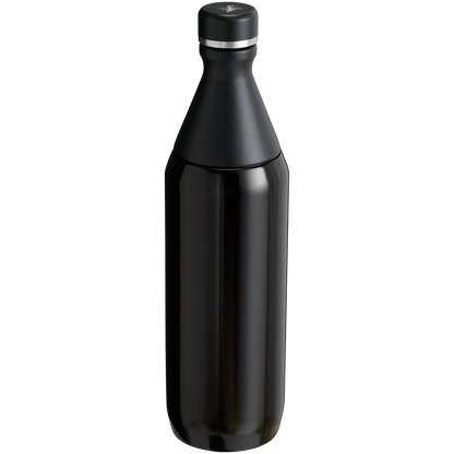 Stanley Leak Proof 20 OZ All Day Slim Bottle with removable collar in Black Gloss