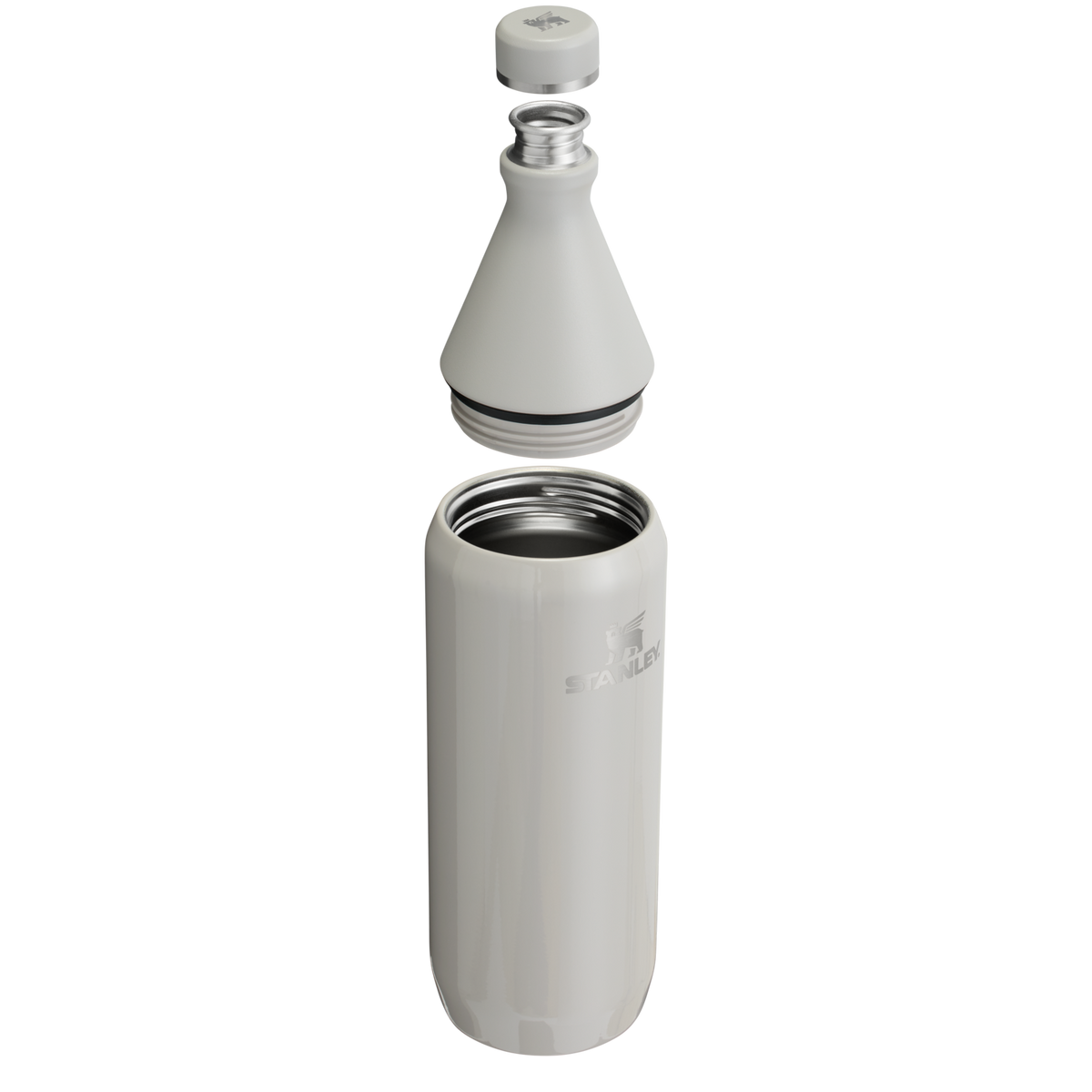 Stanley Leak Proof 34 OZ All Day Slim Bottle with removable collar in Ash Gloss