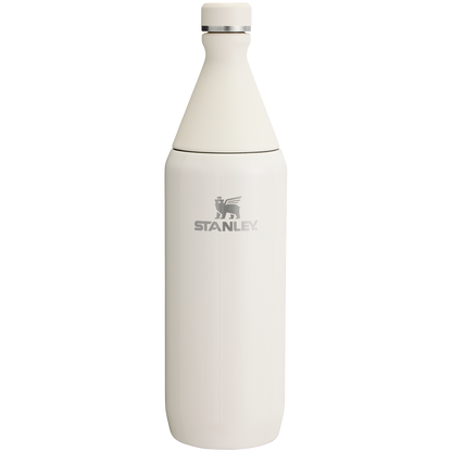 Stanley Leak Proof 34 OZ All Day Slim Bottle with removable collar in Cream Gloss