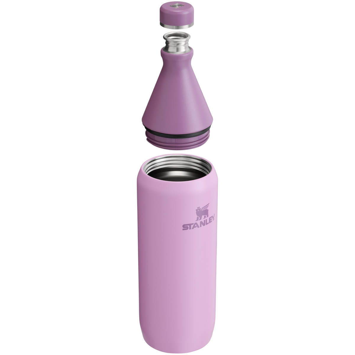 Stanley Leak Proof 34 OZ All Day Slim Bottle with removable collar in Lilac