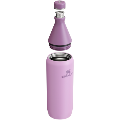 Stanley Leak Proof 34 OZ All Day Slim Bottle with removable collar in Lilac