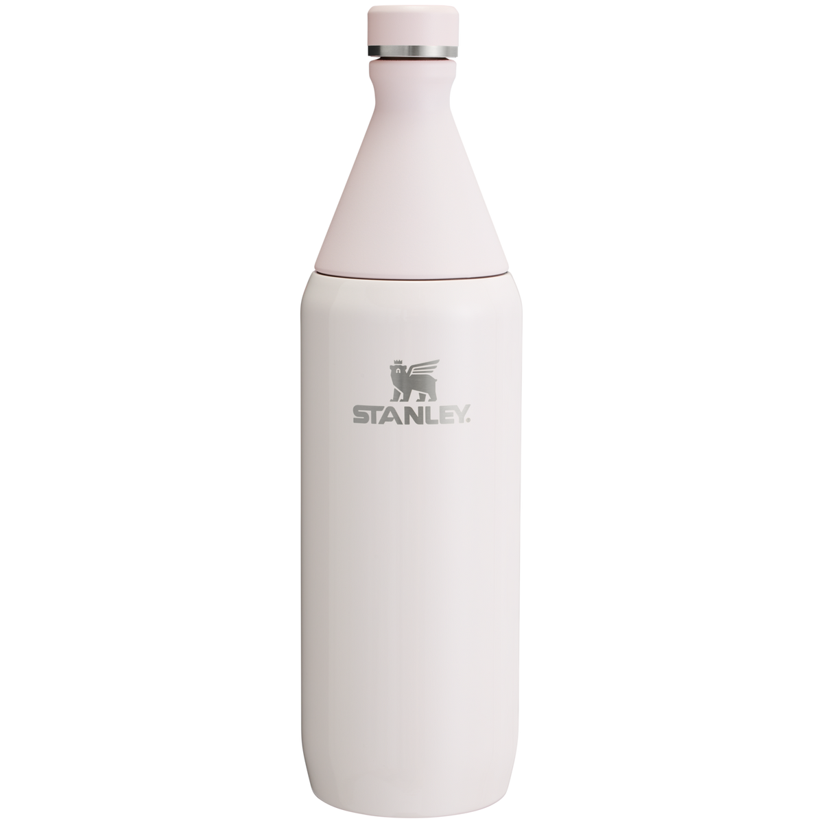 Stanley Leak Proof 34 OZ All Day Slim Bottle with removable collar in Rose Quartz Gloss