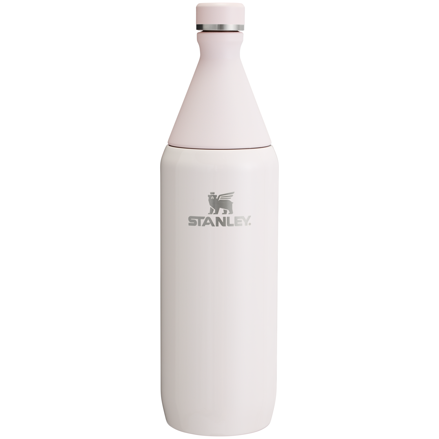 Stanley Leak Proof 34 OZ All Day Slim Bottle with removable collar in Rose Quartz Gloss