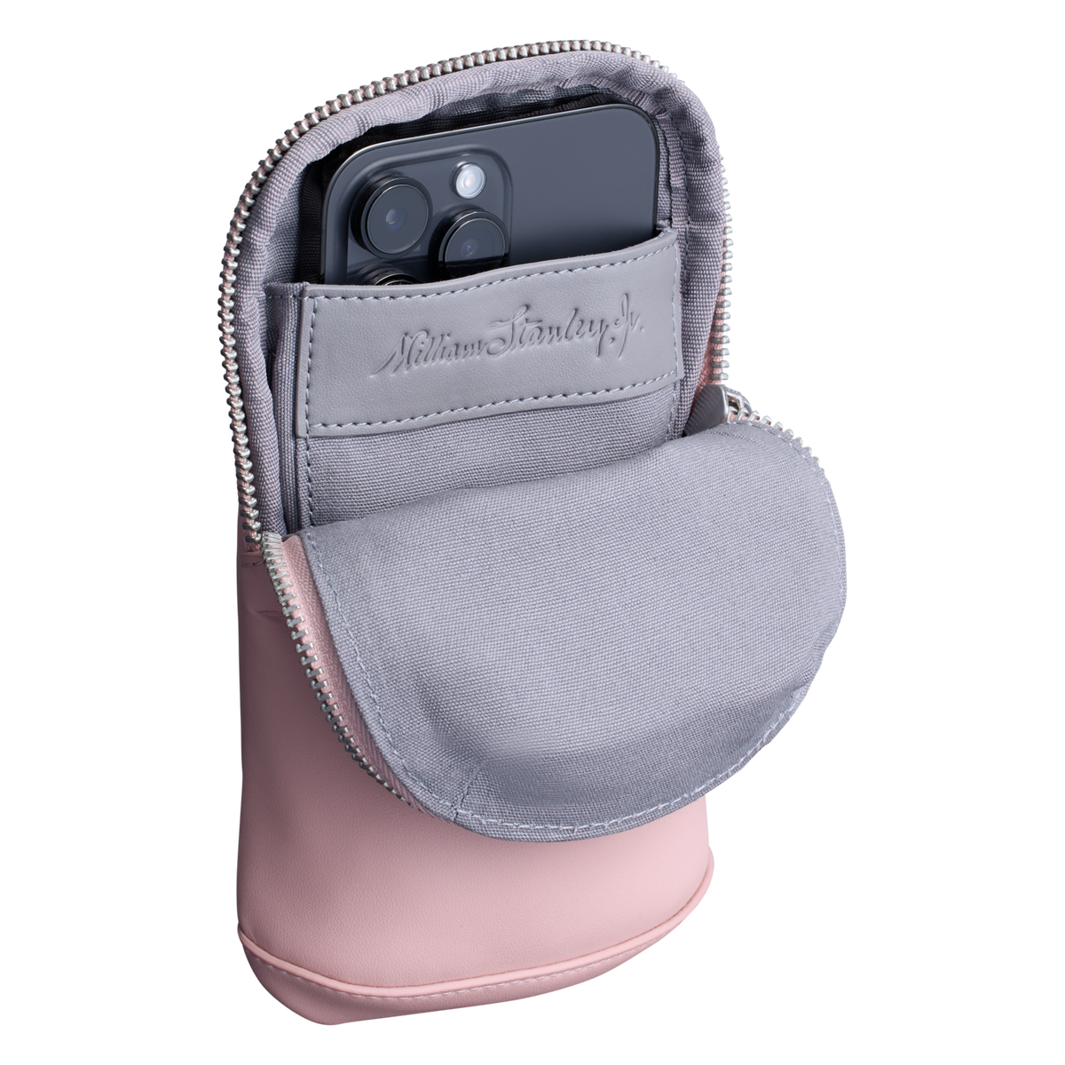 The Stanley Cross Bottle Max Phone Keys Wallet Case In Rose Quartz Pink